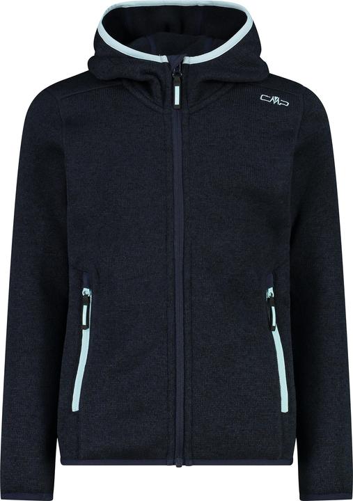 Actual product image CMP Campagnolo Girl's Jacket Fix Hood Jacquard Knitted 3H19825 (116)