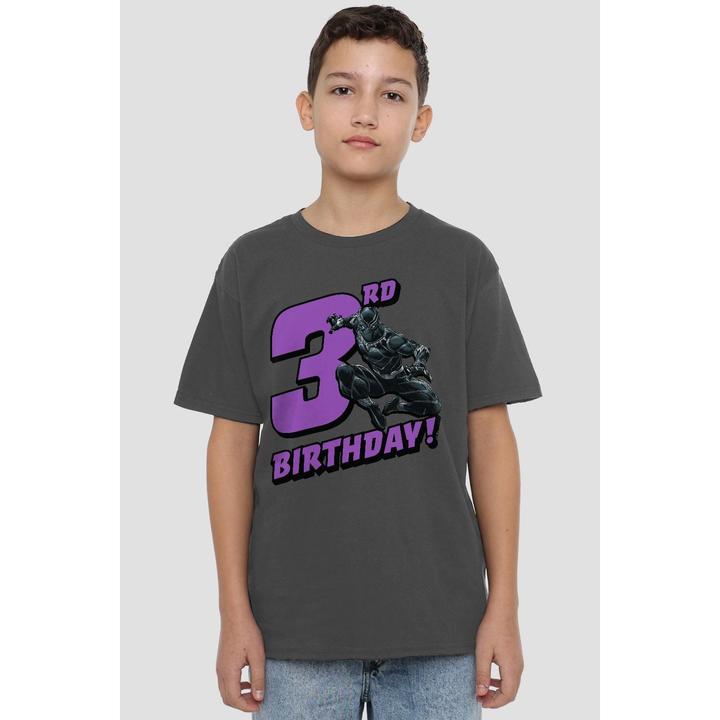 Actual product image Black Childrens/Kids 3rd Birthday T-Shirt (140)
