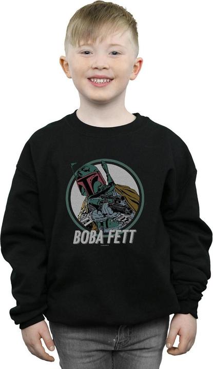 Produktbild Star Wars Boba Fett Retro Circle Sweatshirt Jungen (128)