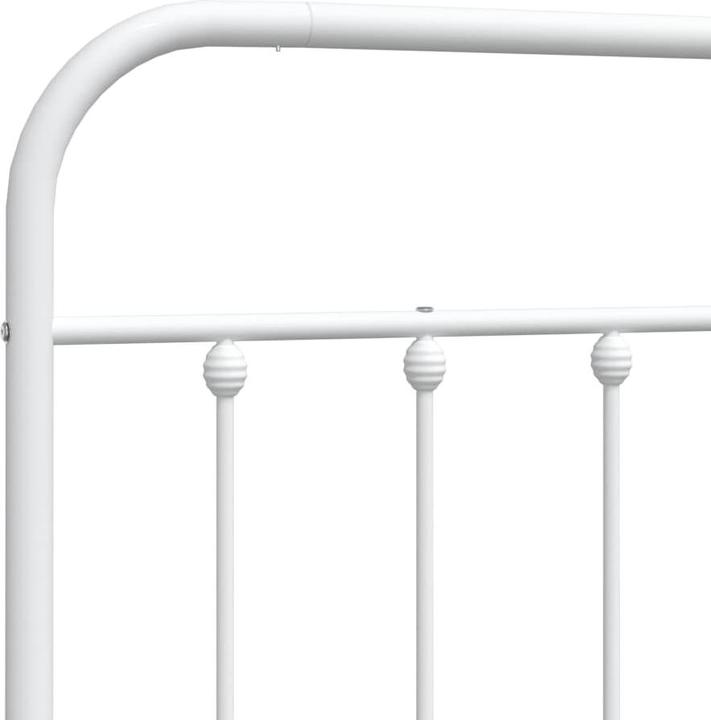 Produktbild VidaXL Kopfteil Metall Weiss 75 cm, Farbe: Weiss, Material (80 x 3 x 100 cm)