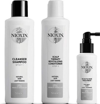 Image du produit Nioxin Traitement en 3 parties System 1 Natural Hair with Light Thinning Hair Set 3 Piece (Set soin capillaire)