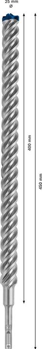 Actual product image Bosch Professional Zubehör EXPERT SDS plus-7X hammer drill bit, 25 x 400 x 450 mm (25.00 mm)