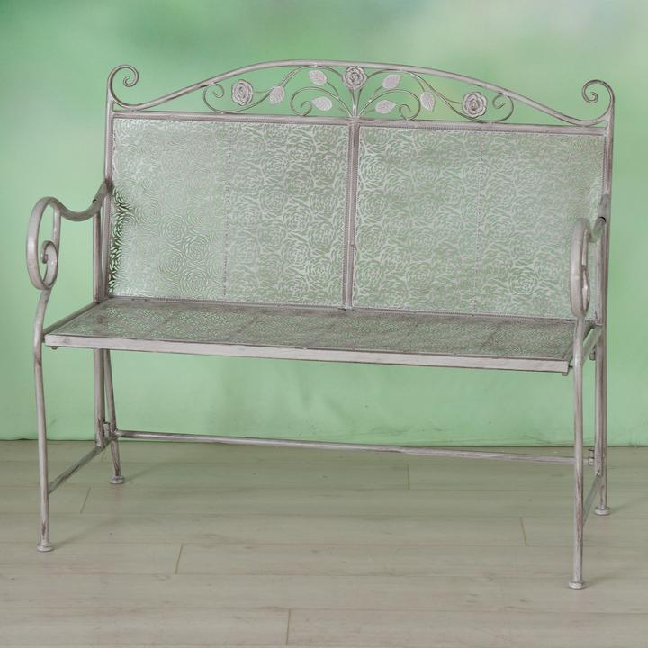 Actual product image Boltze Home Garden bench Flores 105 x 92 cm, Beige