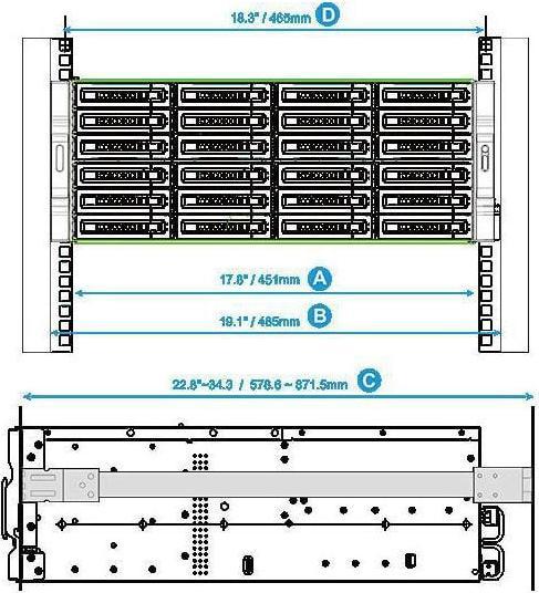 Actual product image QNAP Rail kit RAIL-A02-90