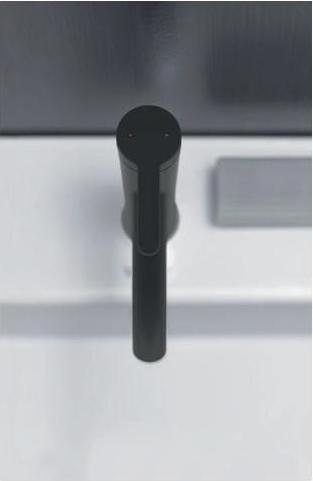 Actual product image Duravit Single lever basin mixer C.1 M with pop-up waste black matt
