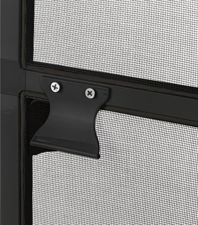 Image du produit Dema Alu Fliegengitter Tür Balkontür Insektenschutz Mückenschutz 95x210 cm anthrazit (95 x 210 cm)