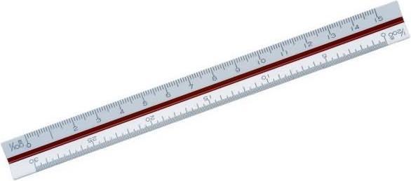Actual product image Linex 347 Triangular Mini Scale (15 cm)