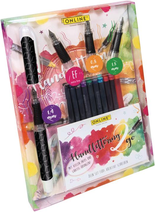 Online Handlettering Set (Blau, 1 x)