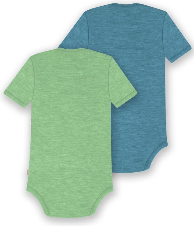 Image du produit Normani Lot de 2 body bébé mérinos manches courtes "Tauranga" - 9297 (56)