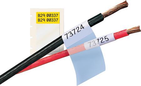 Produktbild Brady Labels selv-laminerende til kabel og ledningsmaerkning THT-9-427-10-YL gul rulle med 10000 la