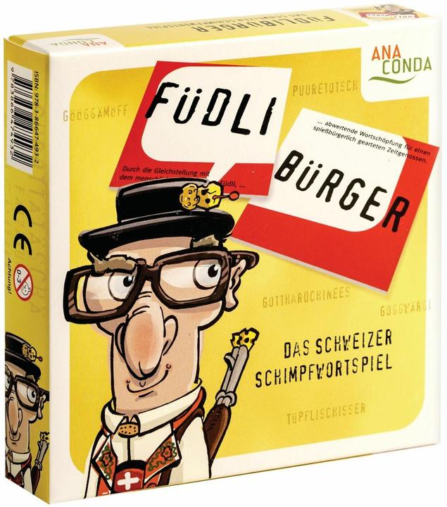 Actual product image Füdlibürger. The Swiss swearword game (German)