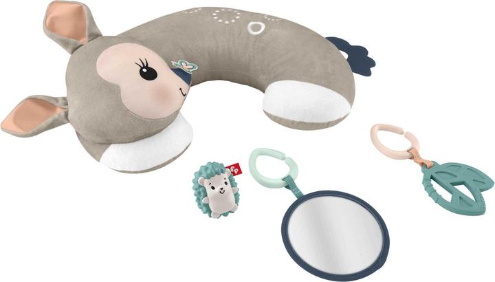 Produktbild Fisher-Price Rehkitz Spielkissen mit Spiegel, Beissring und Igel-Rassel