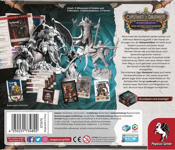 Image du produit Pegasus Chronicles of Drunagor : New Heroes New Monsters (Expansion) (EN) (Allemand)