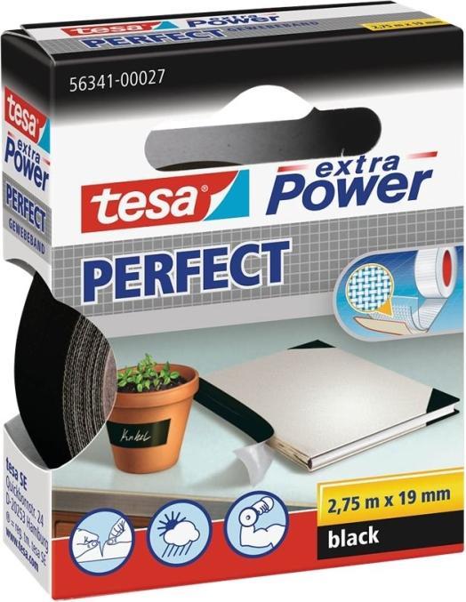 Actual product image tesa EXTRA POWER PERFECT fabric tape, fabric-reinforced duct tape (19 mm)