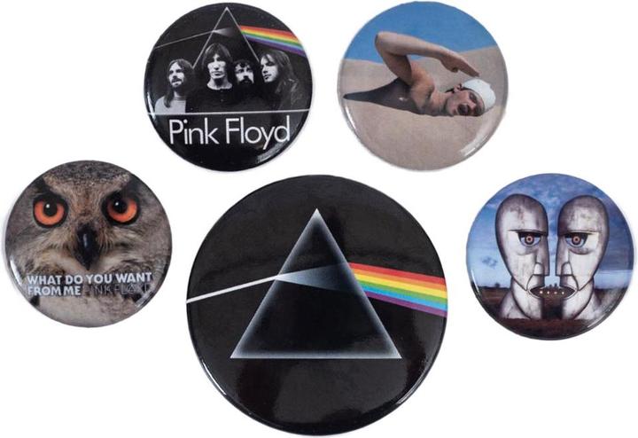 Pink Floyd Klassisch Abzeichen 5erPack Set Knopf