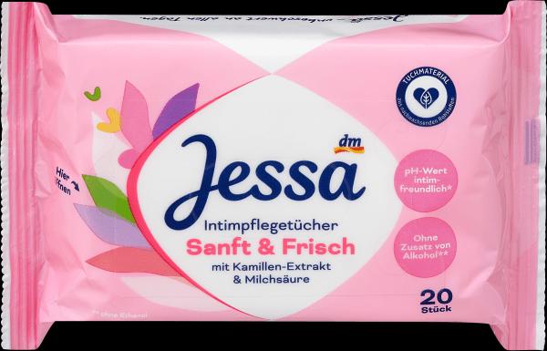 Actual product image dm Jessa Intimate care wipes (Intimate wipes)