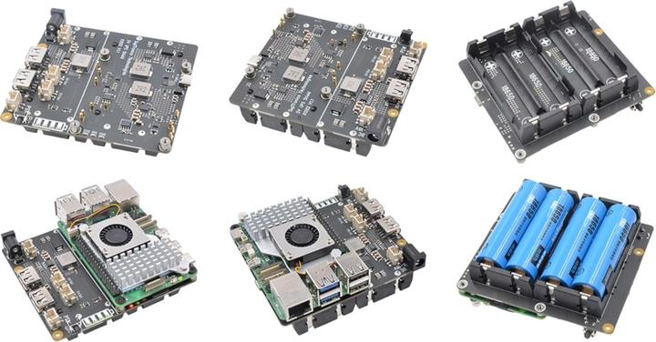 DFRobot USV HAT 5A 4x18650 Akkuboard für Raspberry Pi 5