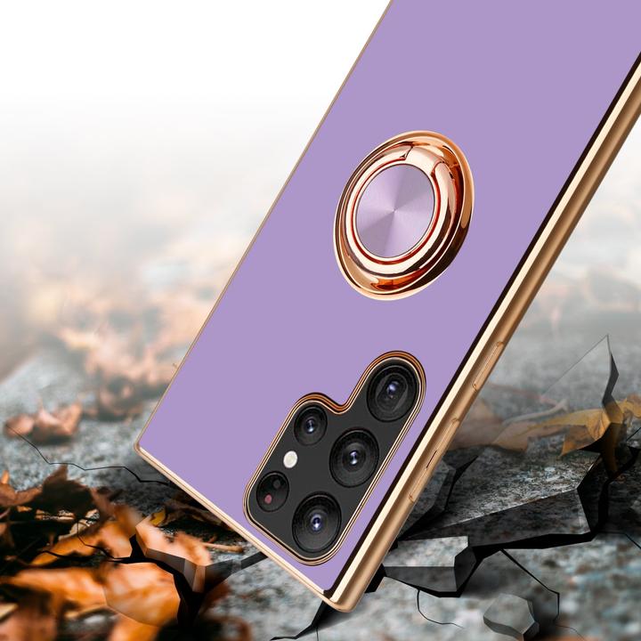Immagine prodotto Cadorabo Custodia per Samsung Galaxy S22 ULTRA in TPU con protezione per la fotocamera e anello Stile LM089 (Samsung Galaxy S22 Ultra)
