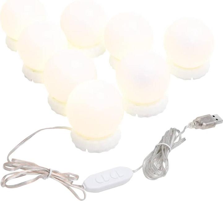 Image du produit VidaXL Wandspiegel mit LED-Leuchten 30x70 cm Glas Oval (30 x 70 cm)