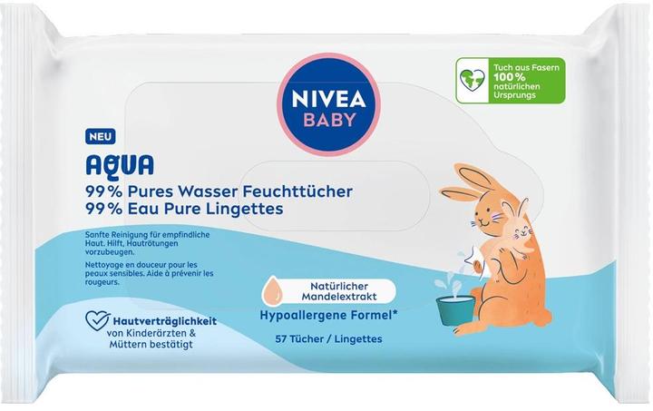 Produktbild NIVEA Aqua Feuchttücher Quattro (228 Stück)