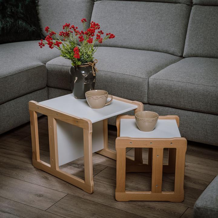 Immagine prodotto Montessori Tavolo multifunzionale + sedia - MINZE ® mobili per bambini (Tavolo per bambini, Seggiolone)