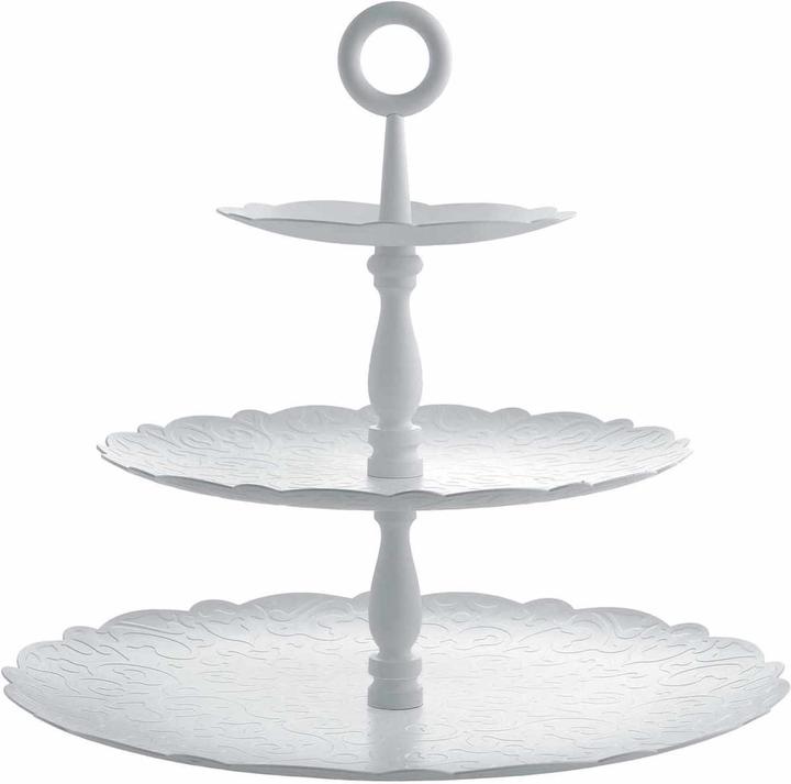 Actual product image Alessi Etagere Dressed for X-mas silver coloured