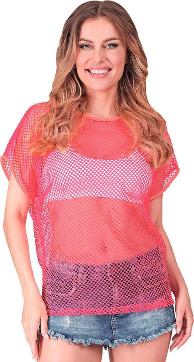 Produktbild Widmann Neon Pinkes Netzshirt kurze Ärmel (XL)