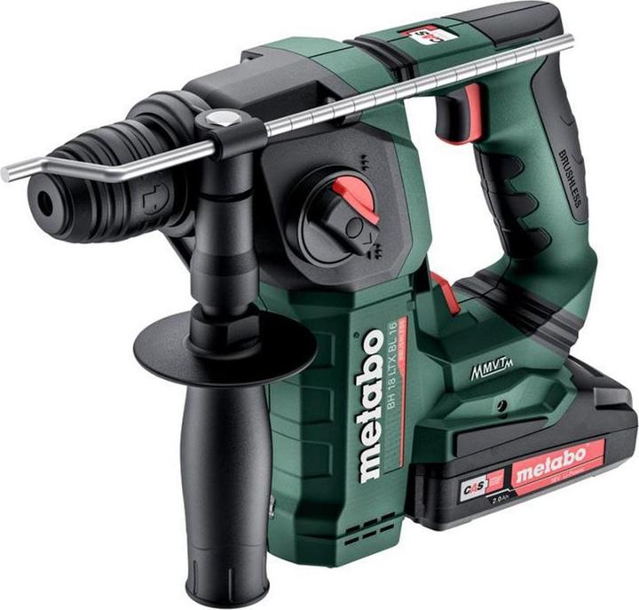 Drilling depth stop, Auxiliary handle, 2 Li-Power battery