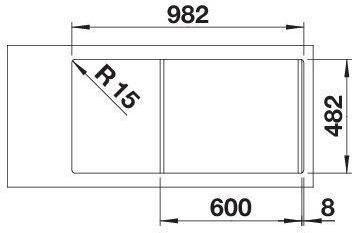 Produktbild Blanco Tipo II 6 S (Einbauspüle, 100 cm, 50 cm)