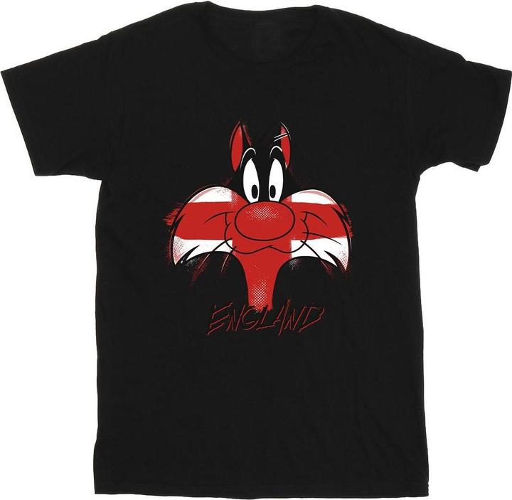 Immagine prodotto Looney Tunes Sylvester England Face Maglietta Uomo (L)