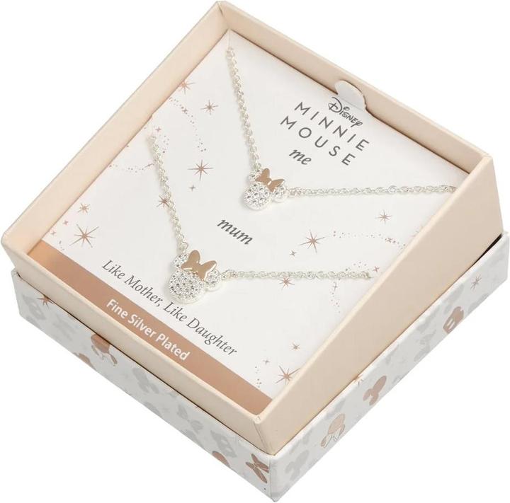 Produktbild NoName MINNIE - Set Maman & Fille - 2 Colliers Shiny en Laiton Plaqué Argent (Sterling Silber)