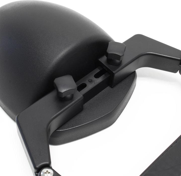 Actual product image Wiltec Adjustable Caravan Towing Mirror Dual View with Convex and Flat Glass Suitable for Any Side Mirror