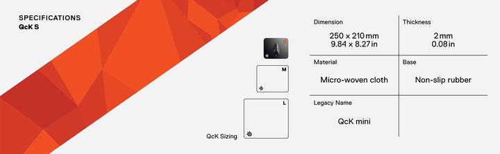 Actual product image SteelSeries QcK (S)