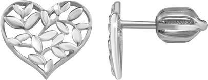 Brilio Silver - Silver earrings Heart 431 001 02762 04