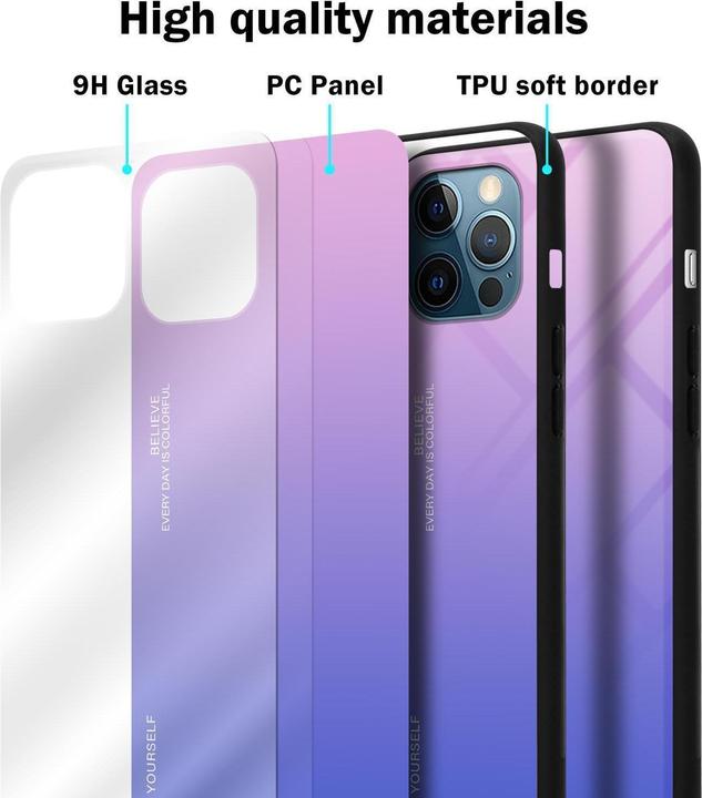 Immagine prodotto Cadorabo Manicotto per vetro in TPU a 2 colori (Apple iPhone 13 Pro)