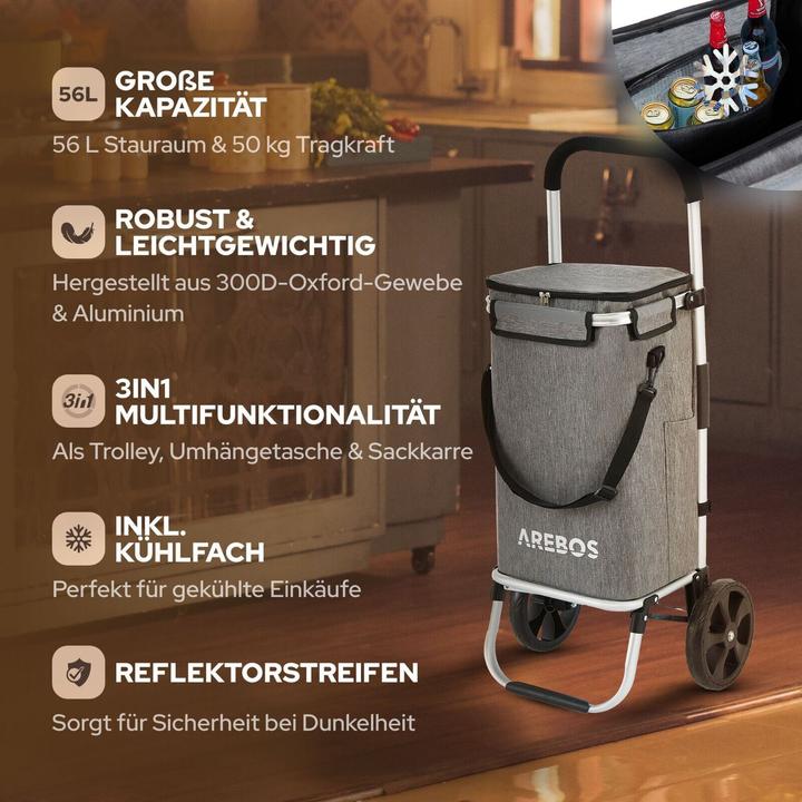 Actual product image Arebos Shopping trolley