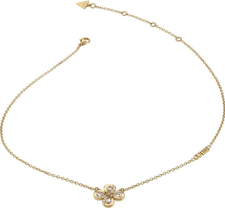Guess Beautiful Gold Plated Amazingossom Flower Necklace JUBN03057JWYGT/U (Edelstahl, 40.5 cm)