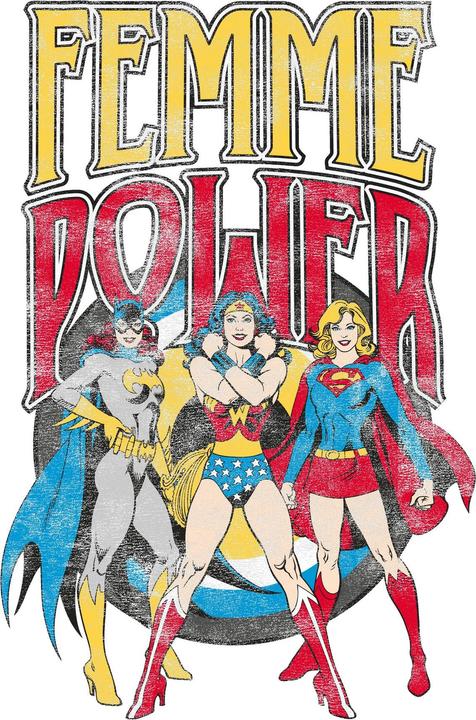 Actual product image Unisex Adult Femme Power Wonder Woman T-Shirt (XXL)