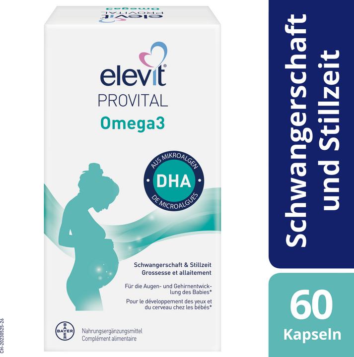 Produktbild Elevit Provital Omega3 (60 Stück, Kapseln, 82 g)