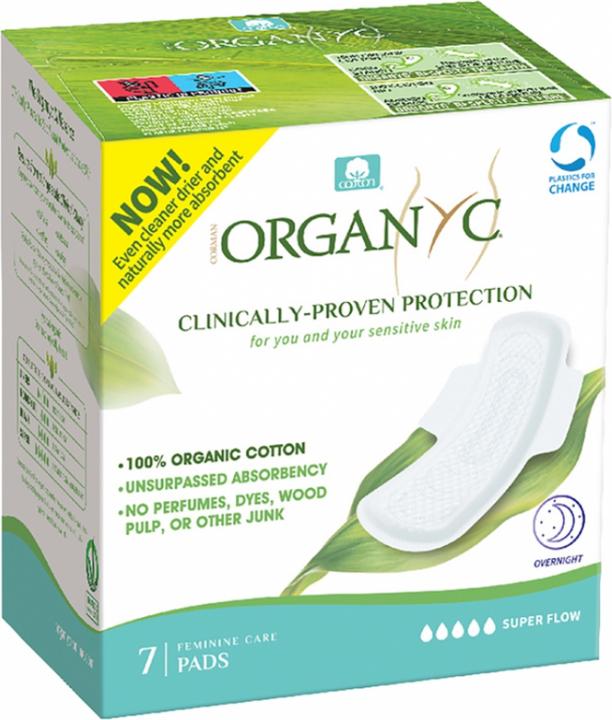 Organyc Monatsbinden (7 x, Damenbinden)