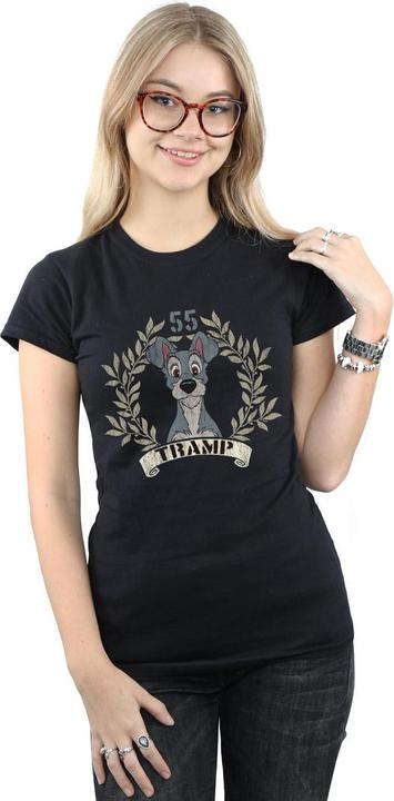 Actual product image Disney Womens/Ladies Lady And The Tramp Tramp Since 55 Cotton T-Shirt (S)