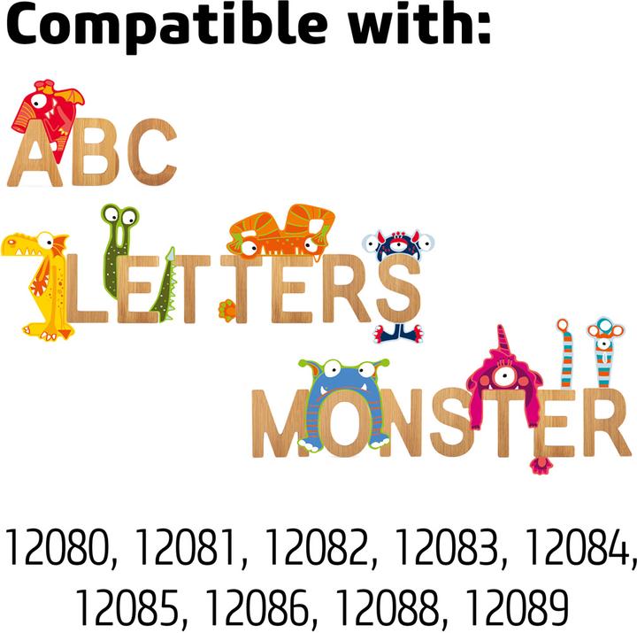 Actual product image small foot ABC letters E