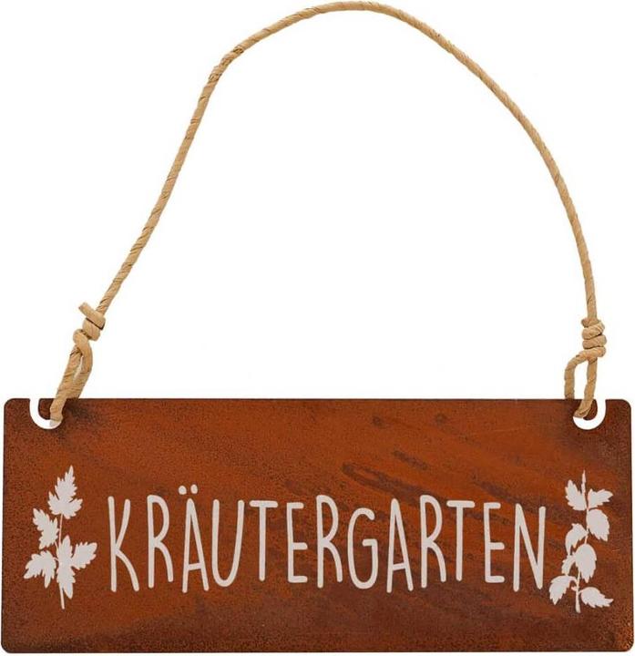 Actual product image Badeko Rust decoration sign herb garden