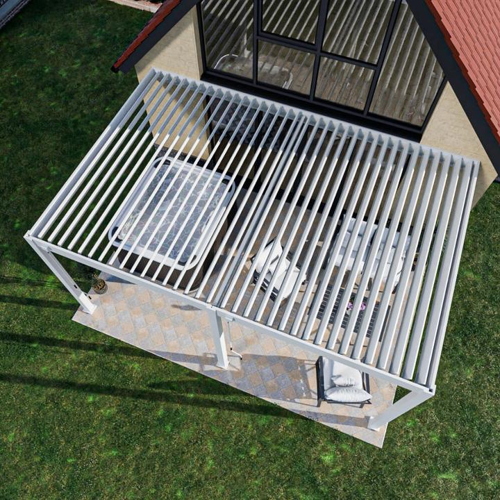 Actual product image Weide Wall pergola Deluxe Plus 3.6x5.3m White (360 cm, 530 cm)