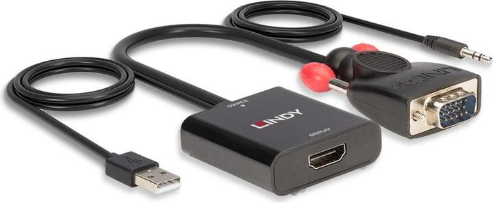 Actual product image Lindy VGA & Audio, to HDMI Converter (VGA, HDMI, 60 cm)