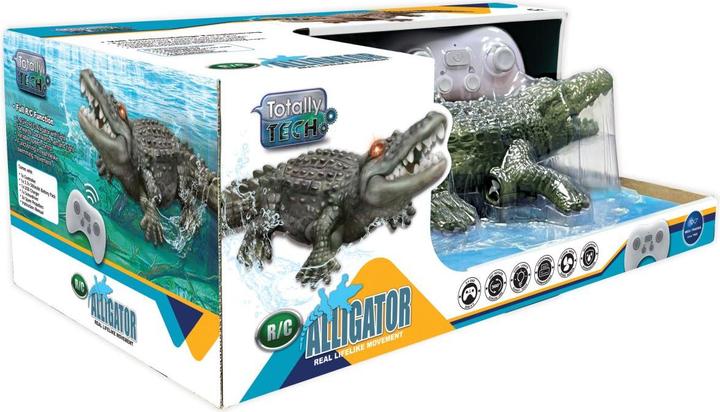 Actual product image Totally Tech RC Alligator with glowing eyes