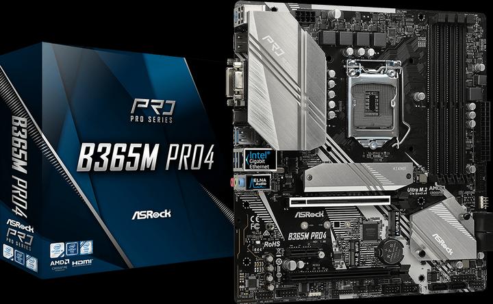 Produktbild AsRock B365M Pro4 (LGA 1151, Intel B365, mATX)
