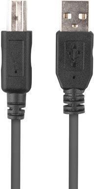 Produktbild Lanberg CA-USBA-10CC-0005-BK USB Kabel 0 5 m 2.0 USB B Schwarz (1 m, USB 2.0)