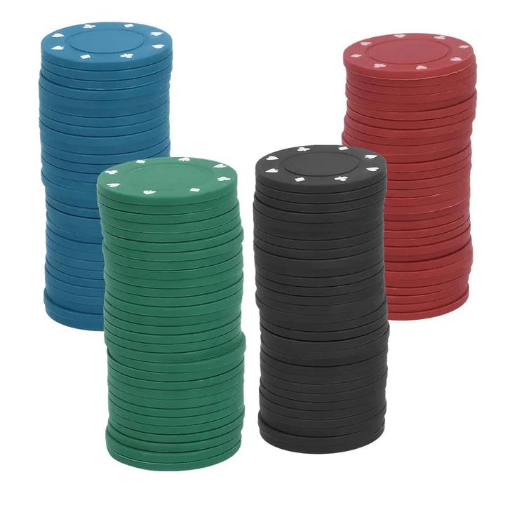 Produktbild Boland Trinkspiel Drinking Poker 120 Pokerchips, 1 Satz Spielkarten, 4 Glas-Schnapsgläser