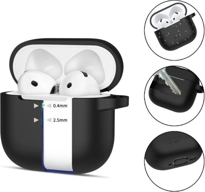 Produktbild Tech-Protect AIRPODS 4 SILICONE HOOK Case (Kopfhörer Tasche)